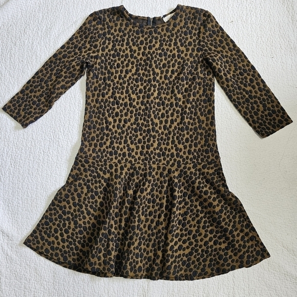 LOFT Leopard Print Drop Waist Dress - Picture 2 of 10